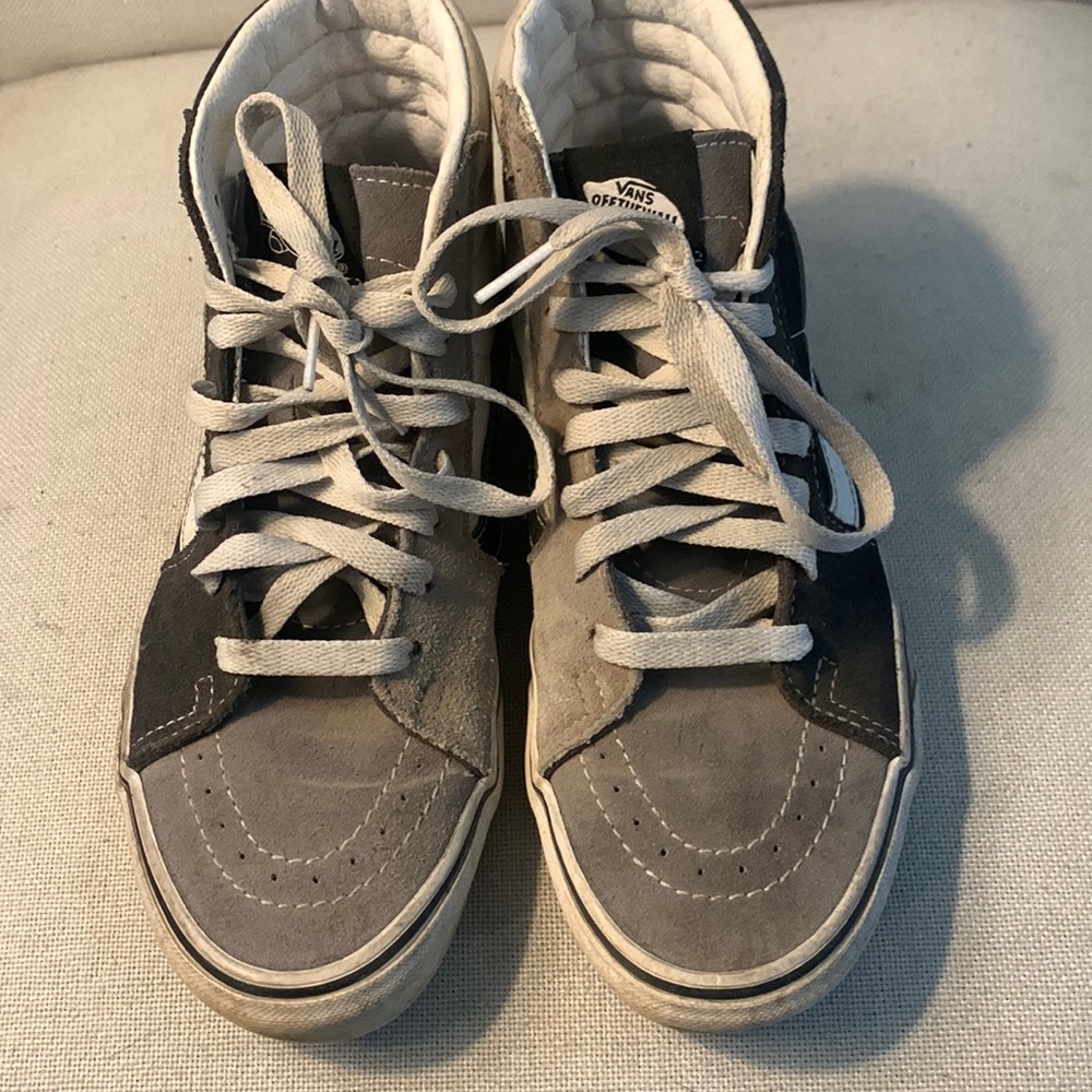 Vans SK8 Hi top Black, Gray , white size 7 woman’s